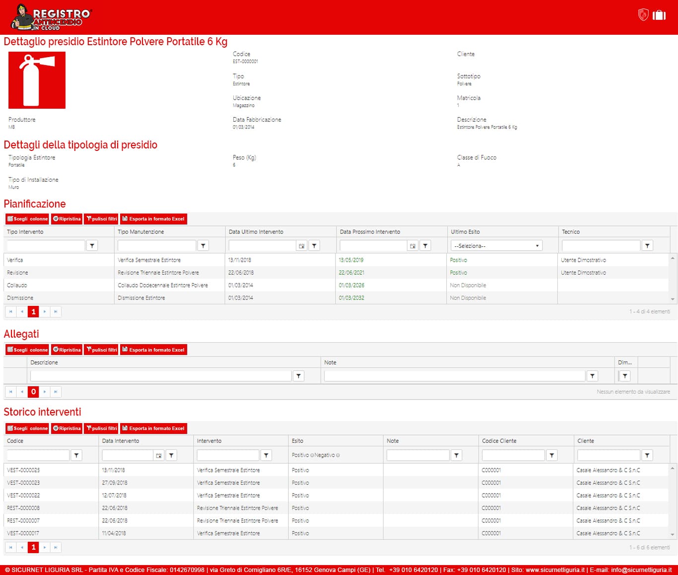 Registro Antincendio in Cloud®: controlli e manutenzioni disponibili online!