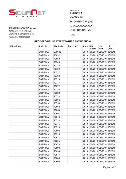 REGISTRO ANTINCENDIO