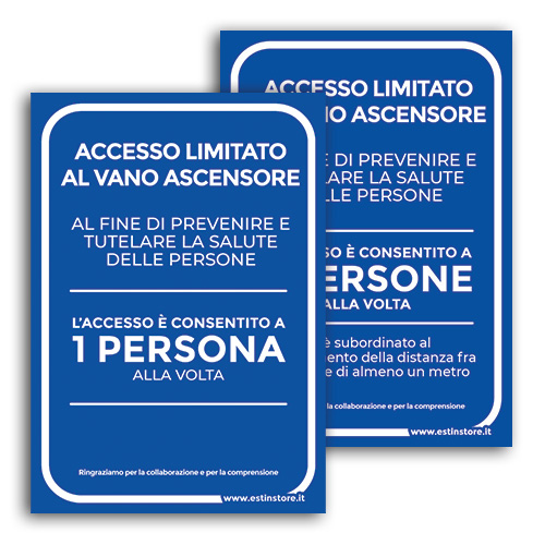 cartello forex blu accesso vano ascensore limitato 1 2 persone