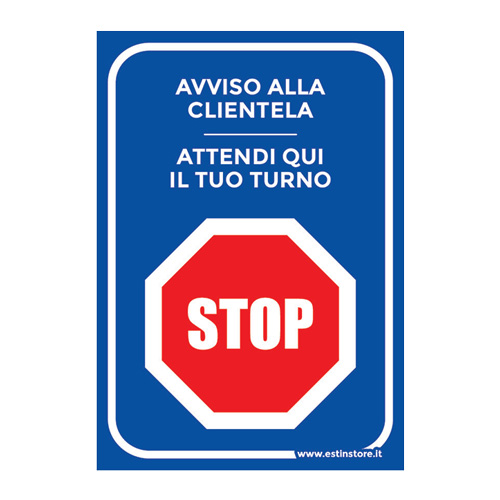 cartello forex blu stop attendi qui tuo turno